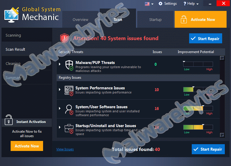 GUI Global System Mechanic