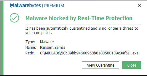 SamSam detection