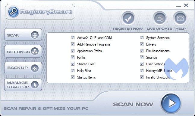 GUI RegistrySmart