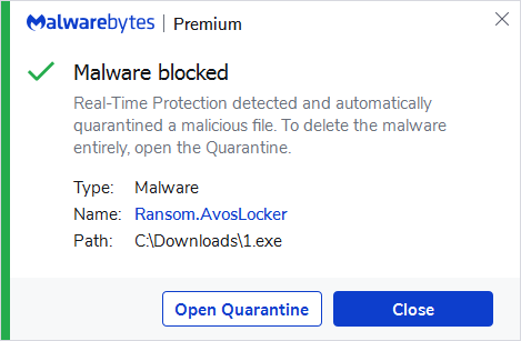 block Ransom.AvosLocker