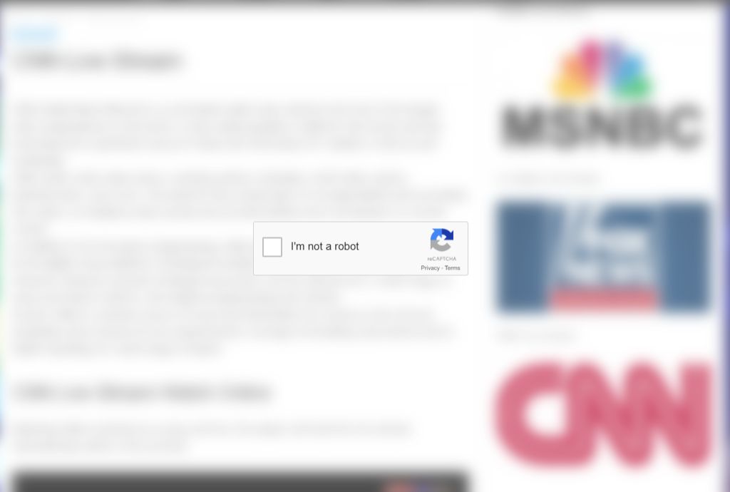 content site asking to prove you're not a robot