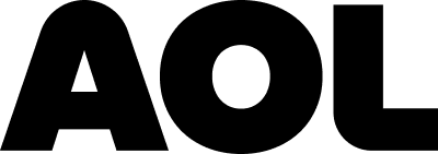 schwarzes AOL-Logo