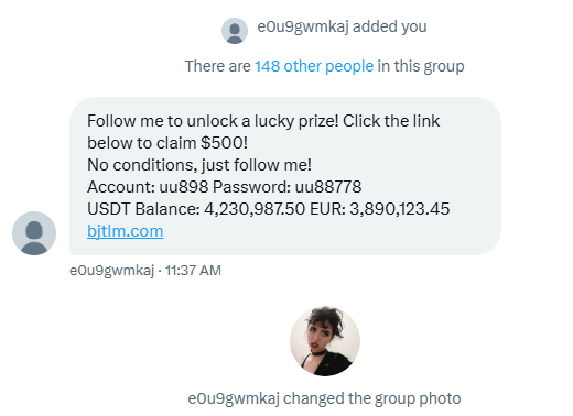 Follow me, lucky prize