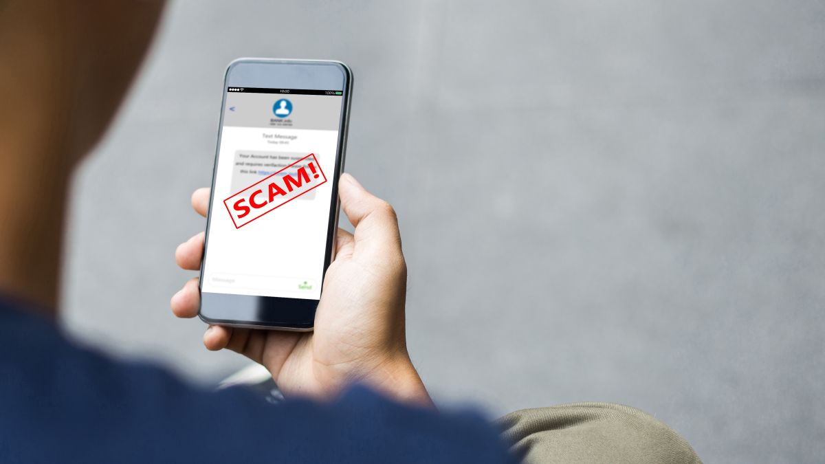 receiving a text scam